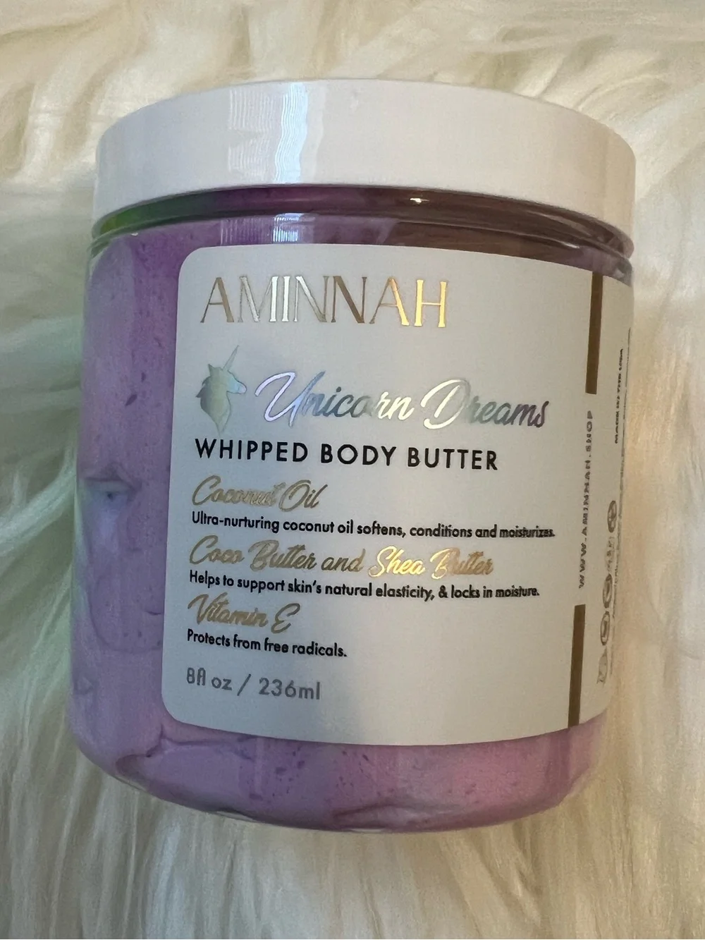 NWT Aminnah Unicorn Dreams Whipped Body Butter retails $38.00 USD